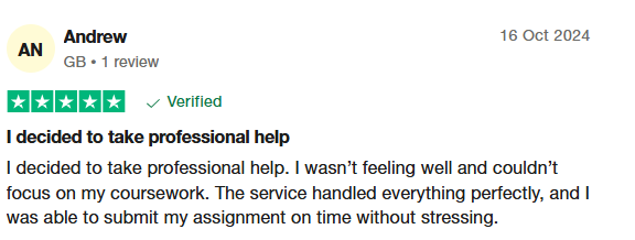 UK Essay Reviews - ProjectsDeal Student Testimonial